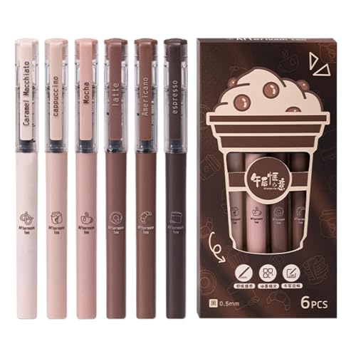 Rollball – 6 x charmanter Look Metallgel | Ergonomisch konstruiert mit weißem Gel mit feiner Spitze | Schnelltrocknender Kugelschreiber für Zeichnungen Inc Rollball – 6 x charmanter Look Metallgel | Ergonomisch konstruiert mit weißem Gel mit feiner Spitze | Schnelltrocknender Kugelschreiber für Zeichnungen Inc von Générique