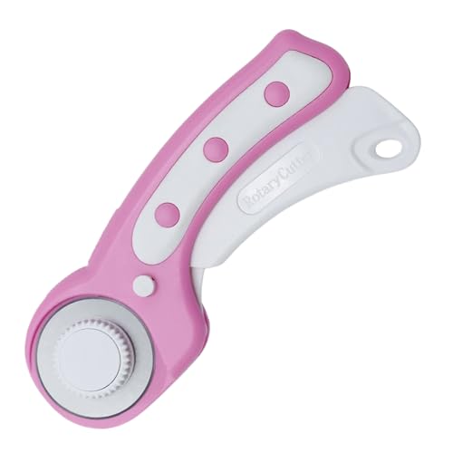 Rollschneider | Rollschneider aus Stoff, 45 mm, mit ergonomischem Griff – Sicherheitszubehör mit Schloss für Männer und Frauen, Linkshänder Rollschneider | Rollschneider aus Stoff, 45 mm, mit ergonomischem Griff – Sicherheitszubehör mit Schloss für Männer und Frauen, Linkshänder von Générique