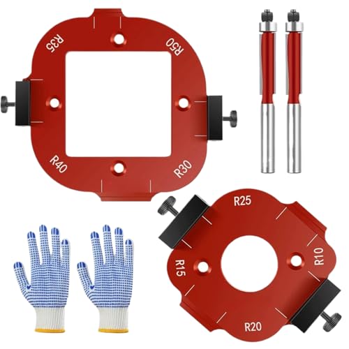 Router Corner Radius Template, Aluminum Alloy Routing Guide, Arc Cutting Positioning Tool Set, Sturdy Carpenter Auxiliary Templates for Woodworking, Cabinetry, Shaping, Routing Router Corner Radius Template, Aluminum Alloy Routing Guide, Arc Cutting Positioning Tool Set, Sturdy Carpenter Auxiliary Templates for Woodworking, Cabinetry, Shaping, Routing von Générique