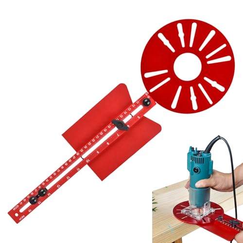 Router Guss Groove Halterung, runde Routerschablone, Router Werkzeug aus Aluminiumlegierung, multifunktionales verstellbares Modell, Schrankmaterial zum Schneiden Router Guss Groove Halterung, runde Routerschablone, Router Werkzeug aus Aluminiumlegierung, multifunktionales verstellbares Modell, Schrankmaterial zum Schneiden von Générique