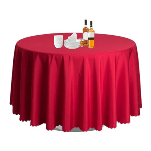 Runde Tischabdeckung aus – runde Tischdecken 63 Zoll | Tischwäsche aus Polyester | großer Schreibtischdeckel | Zubehör für die Küche, Buffet-Tischdekoration, beständig von Générique