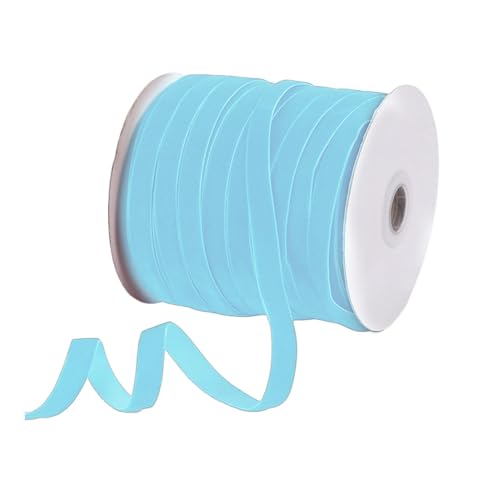 Samtband für Weihnachten, 50 m, mit Spule, gewebtes Nylonband mit einer Breite von 3/8 Zoll für die Herstellung von Bastelbögen von Kronen – Samtband aus Nylon – Rub Samtband für Weihnachten, 50 m, mit Spule, gewebtes Nylonband mit einer Breite von 3/8 Zoll für die Herstellung von Bastelbögen von Kronen – Samtband aus Nylon – Rub von Générique