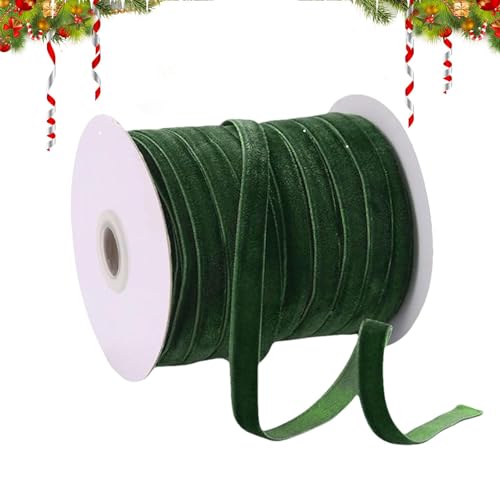 Samtband zum Verpacken – Verpackungsband für die Weihnachtsdekoration – Samtband 0,4 Zoll für die Dekoration von Kronen | 20 Meter Samtband für Zange Samtband zum Verpacken – Verpackungsband für die Weihnachtsdekoration – Samtband 0,4 Zoll für die Dekoration von Kronen | 20 Meter Samtband für Zange von Générique