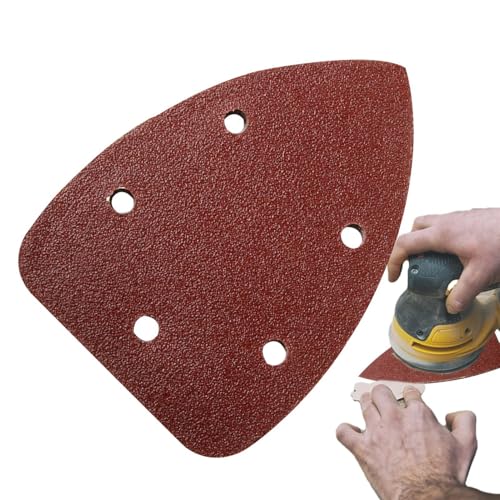 Sandpapier für Metall, Schleifpapier für Holz | 20x passendes Schleifpapier selbstklebend | 5,51 Zoll Dreieckschleifscheibe, Schleifpapier Sortiment Kleiner Schleifer mit 5 Sandpapier für Metall, Schleifpapier für Holz | 20x passendes Schleifpapier selbstklebend | 5,51 Zoll Dreieckschleifscheibe, Schleifpapier Sortiment Kleiner Schleifer mit 5 von Générique