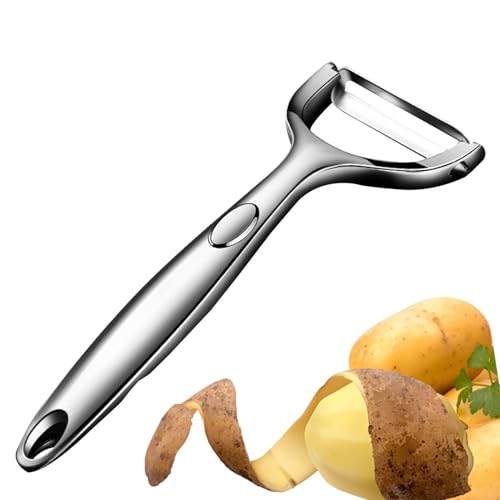 Schäler aus Edelstahl, Gemüseschäler für die Küche, aus Edelstahl mit ergonomischem Griff, Obstschäler für Karotten, Kartoffeln, ideal für Schäler aus Edelstahl, Gemüseschäler für die Küche, aus Edelstahl mit ergonomischem Griff, Obstschäler für Karotten, Kartoffeln, ideal für von Générique