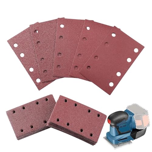 Schleifpads – 120 Stück Schleifscheiben, 8 Löcher, Staubschutzsystem für Holz, Metall, Glas, Furnier, Stein, Möbel, Farbe, Boden, Haus Schleifpads – 120 Stück Schleifscheiben, 8 Löcher, Staubschutzsystem für Holz, Metall, Glas, Furnier, Stein, Möbel, Farbe, Boden, Haus von Générique