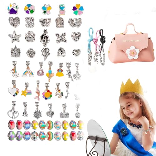 Schmuckherstellung Set, Armband Herstellung Kit für Mädchen - Schmuckherstellung Zubehör Bunte Perlen Armband Set - Perlenbastelset für Mode Schmuck Schmuckherstellung Set, Armband Herstellung Kit für Mädchen - Schmuckherstellung Zubehör Bunte Perlen Armband Set - Perlenbastelset für Mode Schmuck von Générique