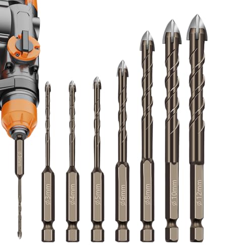 Schraubendreher-Bits – 7 rutschfeste Befestigungsaufsätze | Mehrzweckwerkzeug aus Wolframstahl mit Anti-Rutsch-Beschichtung für Tischlerei, , Elektriker, Industrie Schraubendreher-Bits – 7 rutschfeste Befestigungsaufsätze | Mehrzweckwerkzeug aus Wolframstahl mit Anti-Rutsch-Beschichtung für Tischlerei, , Elektriker, Industrie von Générique