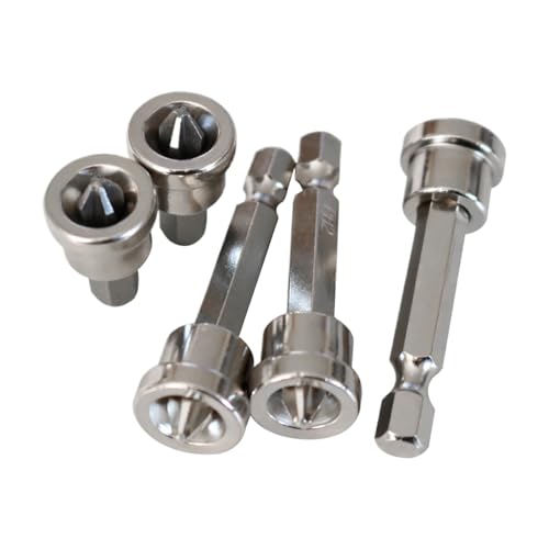 Schraubendreher-Set magnetisch – Set mit 5 Schlagbohrern | Mehrzweck-Positionierungsbohrer für Klempnerei, Dach, Bau, Möbel, Tischlerei, Metallurgie, Gipsplatten Schraubendreher-Set magnetisch – Set mit 5 Schlagbohrern | Mehrzweck-Positionierungsbohrer für Klempnerei, Dach, Bau, Möbel, Tischlerei, Metallurgie, Gipsplatten von Générique