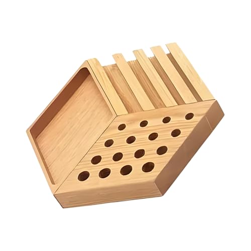 Schreibtischtablett, Stiftehalter mit Schreibtischablage aus Holz | Robuster ästhetischer Ständer für die Aufbewahrung von Schreibtischtablett, Stiftehalter mit Schreibtischablage aus Holz | Robuster ästhetischer Ständer für die Aufbewahrung von von Générique