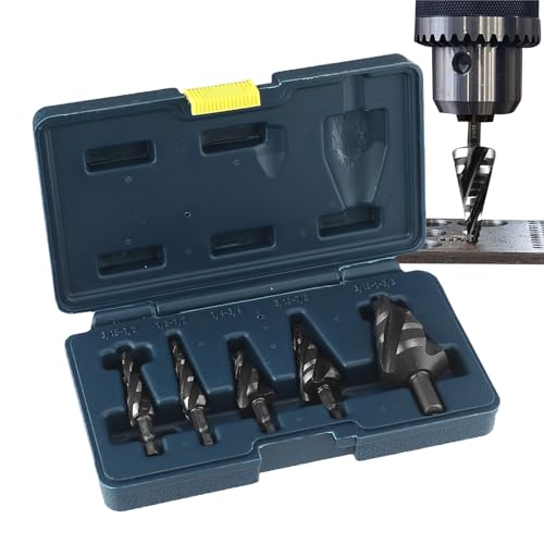 Schritt-Bit, nicht für Metall, Schritt-Bit-Set – Schneidwerkzeuge aus Hochgeschwindigkeitsstahl in Industriequalität Schritt-Bit, nicht für Metall, Schritt-Bit-Set – Schneidwerkzeuge aus Hochgeschwindigkeitsstahl in Industriequalität von Générique