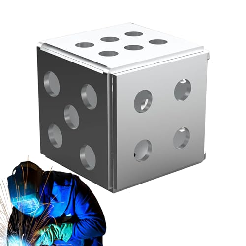 Schweißset aus Stahl – Übungs-Set mit Würfeln, Übungsblätter für Cubic | Handgeschweißte Stahlteile zum Lernen von MIG TIG Bogenschweißen und Metallherstellung von Générique
