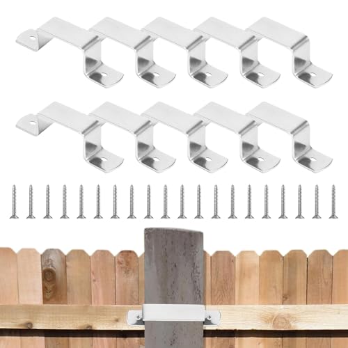 Schwere -Clips – Stützstützen, Reparaturschrauben | Post-Klemmen-Set für Beton-Beton-Lautsprecher, Pergolenbauer-Projekte und Zaunbefestigungsbeschläge von Générique