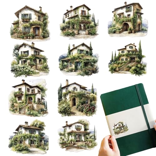 Scrapbook-Aufkleber, Buchtagebuch-Aufkleber | 20 Stück Aufkleber Naturlandschaftsdesign | Kunsthandwerk Zubehör, Auto-a Planer Dekoration von Générique
