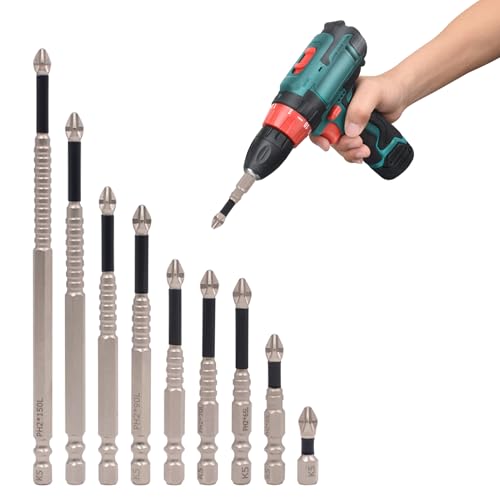 Sechskantschaft-Bit-Set – Set mit drehbaren Bits für schweres Service, Werkzeuge für Holzschnitzereien | -Bit für Holz, Ziegelfliesen aus Stahl Sechskantschaft-Bit-Set – Set mit drehbaren Bits für schweres Service, Werkzeuge für Holzschnitzereien | -Bit für Holz, Ziegelfliesen aus Stahl von Générique