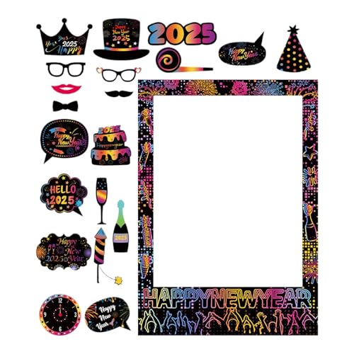 Selfie-Rahmen, Neujahrs-Fotokabinen-Requisiten | Lustige Neujahrs-Fotobooth-Requisiten – Selfie Requisiten, Weihnachts-Foto-Requisiten, großer Selfie-Rahmen Selfie-Rahmen, Neujahrs-Fotokabinen-Requisiten | Lustige Neujahrs-Fotobooth-Requisiten – Selfie Requisiten, Weihnachts-Foto-Requisiten, großer Selfie-Rahmen von Générique