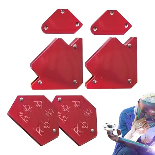 Set mit Magnetschweiß-Halterung, Schweißmagneten – Winkellöt-Positionierer-Set | Schweißwerkzeug in einzigartiger Form für Aufhängung, Montage, Kennzeichnung, Ins Set mit Magnetschweiß-Halterung, Schweißmagneten – Winkellöt-Positionierer-Set | Schweißwerkzeug in einzigartiger Form für Aufhängung, Montage, Kennzeichnung, Ins von Générique