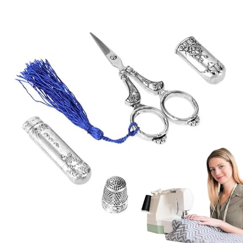 Set mit Stickereischeren im Vintage-Stil, Schere im Vintage-Stil, Präzisionsschere im europäischen Stil, Vintage-Nähwerkzeuge für Handwerk und Nähen. Set mit Stickereischeren im Vintage-Stil, Schere im Vintage-Stil, Präzisionsschere im europäischen Stil, Vintage-Nähwerkzeuge für Handwerk und Nähen. von Générique