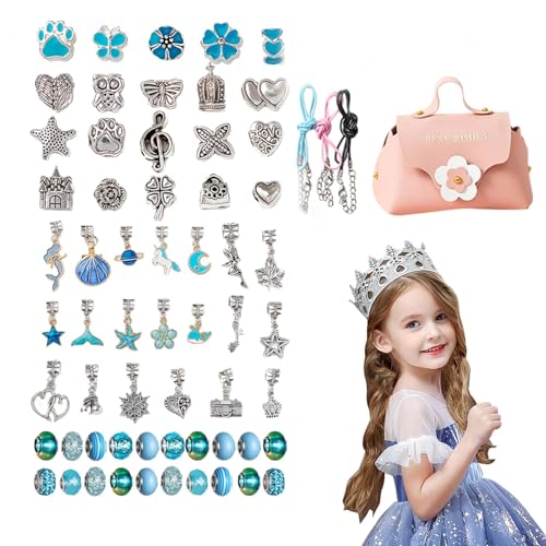 Set zur Herstellung von Armbändern, Schmuckherstellungszubehör, buntes Perlenarmband-Set – Perlen-Bastelset für Schmuckherstellung von Générique
