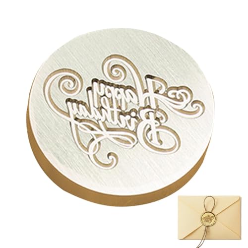 -Siegelstempel, abnehmbare Messing-Stempelköpfe | Messing-Stempelkopf für Weihnachtseinladung | Thanksgiving-Umschläge, Grußdekoration für Weihnachtskarte, Karte, Grußkarte von Générique