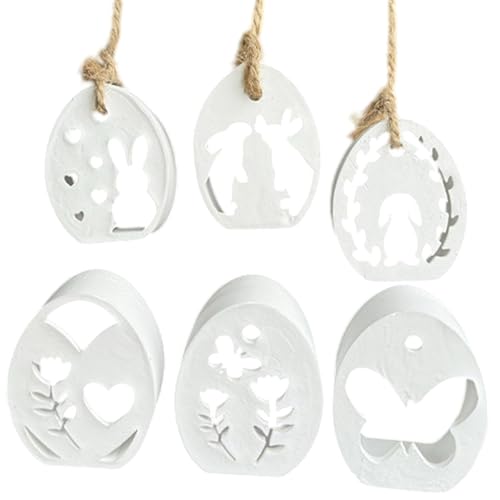 Silikon-Eierformen | 6-Kavity Easter Egg Rabbit Silhouette Silikonformen – Silikonformen – Hängeform aus Silikon, Ornament aus Epoxidharz für Osterdekoration von Générique