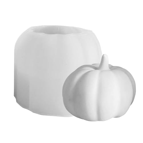 Silikonform – Kunstharz zur Herstellung von tragbaren Kerzen, flexible Partydekorationen, wiederverwendbar, leicht | Langlebiges Kerzenform-Set, Halloween, Pumpkin, M von Générique