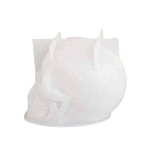 Silikonform | Skelettschädelform für Kerzenherstellung – Silikonformen mit Totenkopf, Silikonformen für Harz, Ton, Kerzenwachs, von Générique