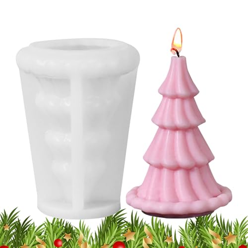 Silikonform für Weihnachtsbaum, Silikonkerze für Weihnachtsbaum | Fondant-Kuchenform, Weihnachtsbaum-Kerzenformen, zum Gießen von Epoxidharz, Aromatherapie-Kerzenwachs von Générique