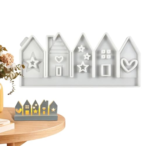 Silikonformen Gießhäuser – Formen in Hausform aus Silikon | Hausseifenformen | Kerze Craft Mold Harz Guss Beton Seife Ton Form | Gießform aus Kunstharz Silikonformen Gießhäuser – Formen in Hausform aus Silikon | Hausseifenformen | Kerze Craft Mold Harz Guss Beton Seife Ton Form | Gießform aus Kunstharz von Générique