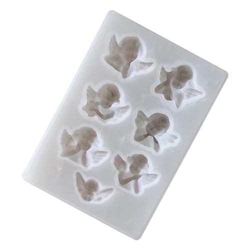 Silikonformen für Epoxidharz – 7 Mulden Engel Silikonformen für Harzguss | Werkzeuge zum einfachen Herauslösen für Seife, , Gips, Zubehör, Schlüsselanhänger, dekorativer Charme von Générique