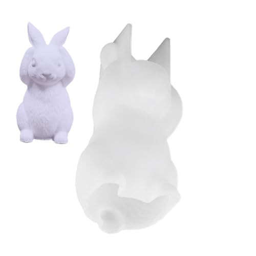 Silikonformen für Hasenkerzen, 2 Stück, Schokoladenkuchendekorationsformen und Fondant-Kuchenformen, 3D-Formen für Kerzen, niedliches Kaninchen, Silikonformen für Ostern, Epoxidharz, Seife, Silikonformen für Hasenkerzen, 2 Stück, Schokoladenkuchendekorationsformen und Fondant-Kuchenformen, 3D-Formen für Kerzen, niedliches Kaninchen, Silikonformen für Ostern, Epoxidharz, Seife, von Générique