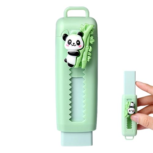 Sliding einziehbarer Stift, Cartoon-Panda, Push-Pulleraser, niedliches Schreibwerkzeug, Smudge- Clean Eraser für Schule, Kunst und Büro von Générique