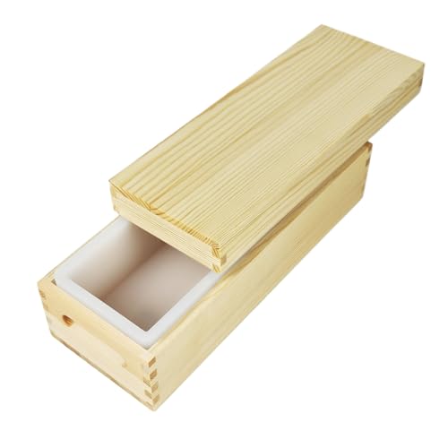 Soap Molds, Rechteckige Silikonseifen, 1300 ml Easy Release, Flexible Sturdy, Heat Resistant for Handcraft, Handmade, Schokolade, Kuchen, Pudding, Kunst, Handwerk, Maker, Projekte von Générique