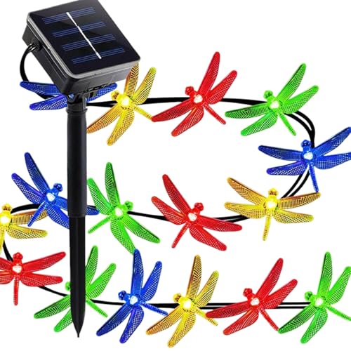 Solar-Girlanden | Außenbeleuchtung, solarbetrieben, 30 LEDs, Libellen-Design, Fee, Abenddämmerung bis Morgengrauen für Weihnachten, Hochzeit, Halloween Solar-Girlanden | Außenbeleuchtung, solarbetrieben, 30 LEDs, Libellen-Design, Fee, Abenddämmerung bis Morgengrauen für Weihnachten, Hochzeit, Halloween von Générique