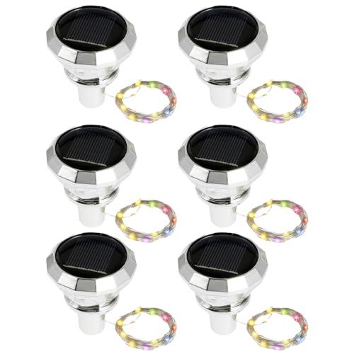 Solar-Lichterkette für Weinflasche – 6 x Solar-Lichter | Solar-Beleuchtung für den Außenbereich, Dekoration für Garten, Allee, für Party, Hochzeit, Event Solar-Lichterkette für Weinflasche – 6 x Solar-Lichter | Solar-Beleuchtung für den Außenbereich, Dekoration für Garten, Allee, für Party, Hochzeit, Event von Générique