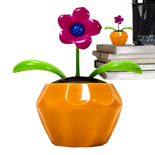 Solar-Tänzer-Figuren – Blumendekoration für Auto, Solarenergie | Außendekoration, wetterfest, originelles Autozubehör, Tischdekoration von Générique