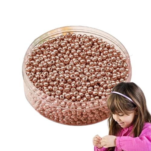 Spacer-Perlen für die Schmuckherstellung – runde Spacer-Perlen | Bunte Armband-Abstandshalter | Armband Making Spacer | Glatte Armbandspacer-Perlen | Bastelset von B Spacer-Perlen für die Schmuckherstellung – runde Spacer-Perlen | Bunte Armband-Abstandshalter | Armband Making Spacer | Glatte Armbandspacer-Perlen | Bastelset von B von Générique