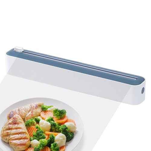 Spender für Frischhaltefolie mit Cutter – Nachfüllbarer Aluminium-Papierspender | Manuelle Schneidebox für Küche – schnelle Verteilung für Cellophan, Aluminium, Papier von Générique