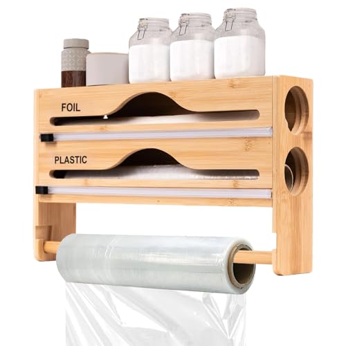 Spender für Stretchfolie – Folienspender mit Schneider – Wandschneidebox, Organizer für Küche, Schrank, Kühlschrank, Lebensmittelgeschäft, Haus, Grill, Lagerung Spender für Stretchfolie – Folienspender mit Schneider – Wandschneidebox, Organizer für Küche, Schrank, Kühlschrank, Lebensmittelgeschäft, Haus, Grill, Lagerung von Générique