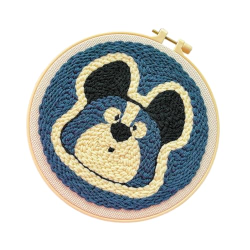 Stanznadel-Untersetzer-Set, Stanznadel-Set, getuftete Matte, Dog Coaster | Handgemachte Kunstwerk-Untersetzer-Sets, Fi-Stanz-Untersetzer-Set von Générique