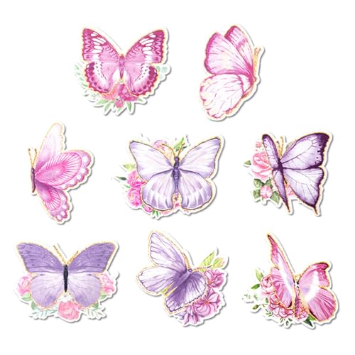 Stanzschablonen für Süßigkeiten, Schmetterling, Papier, Lutscher, Schmetterling, bunt, 8-fache Schmetterlings-Verpackung, lustiges Kunstzubehör für Geburtstagsfeiern Stanzschablonen für Süßigkeiten, Schmetterling, Papier, Lutscher, Schmetterling, bunt, 8-fache Schmetterlings-Verpackung, lustiges Kunstzubehör für Geburtstagsfeiern von Générique