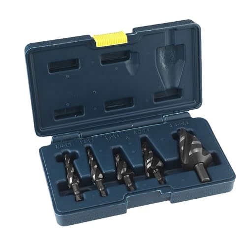 Step Drill, Metal Bits, Industrial Grade High-Speed Steel Spiral Cutting Tools, Sturdy Drilling Bits for Wood, Aluminum, Stainless and PP Materials, 7,87 x 4,8 x 1,65 Zoll Step Drill, Metal Bits, Industrial Grade High-Speed Steel Spiral Cutting Tools, Sturdy Drilling Bits for Wood, Aluminum, Stainless and PP Materials, 7,87 x 4,8 x 1,65 Zoll von Générique