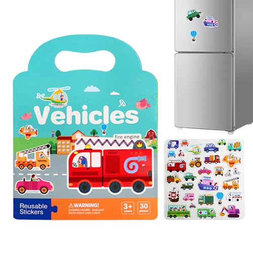 Stickerbuch, wiederverwendbar, Lernspiel, Reisen, frühe Entwicklung, Feinmotorik und Entwicklung für Mädchen, , Kindergarten von Générique