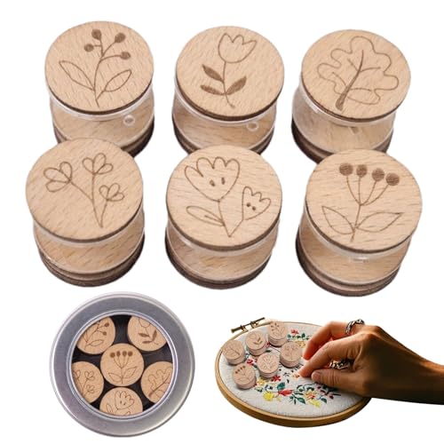 Stickgarnspulen, Stickgarn, 6 x magnetische Pflegepersonal | Stickschnurmanagement für Anfänger von Handwerksliebhabern von Générique