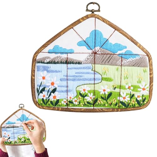 Sticksets für Erwachsene Anfänger, Sticksets für Erwachsene Anfänger | Landschaft außerhalb des Fensters Stickset für Anfänger | Ferienhaus Dekoration mit Anleitung Sticksets für Erwachsene Anfänger, Sticksets für Erwachsene Anfänger | Landschaft außerhalb des Fensters Stickset für Anfänger | Ferienhaus Dekoration mit Anleitung von Générique