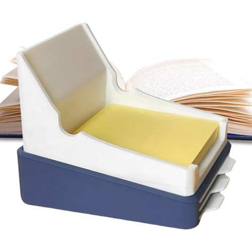Sticky Note Holder, 3 x 3 Zoll Sticky Pads Dispenser, 3,9 x 4,3 x 3,5 Zoll Desktop Storage Box Supplies, Notepad für Schule, Studenten, Klassenzimmer Organisation, kompakt und platzsparend von Générique