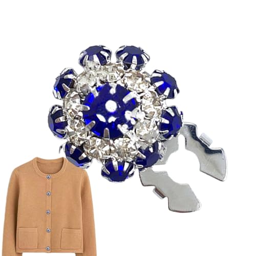 Strassknöpfe für Kleidung, Strass-Knopfabdeckungen - vielseitiges Statement für Frauen - Accessoires zur Schmuckherstellung - Zierknöpfe - Blumenanhänger Zubehör für Fem von Générique
