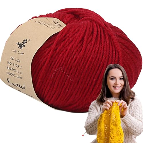 Strickgarn aus Wolle, Wollgarn | Warmes Garn für Strick- und Häkelprojekte – Bequeme Decken, Häkelwollgarn für Pullover, Hut, Handschuhe, Schal, Spielzeug Strickgarn aus Wolle, Wollgarn | Warmes Garn für Strick- und Häkelprojekte – Bequeme Decken, Häkelwollgarn für Pullover, Hut, Handschuhe, Schal, Spielzeug von Générique