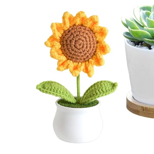 Strickwolle, Blumenstrauß aus Garn, lebendige Häkelblumen aus handgewebter Wolle, kreative Blumendekorationen, multifunktionale dekorative Ornamente für Büro Strickwolle, Blumenstrauß aus Garn, lebendige Häkelblumen aus handgewebter Wolle, kreative Blumendekorationen, multifunktionale dekorative Ornamente für Büro von Générique