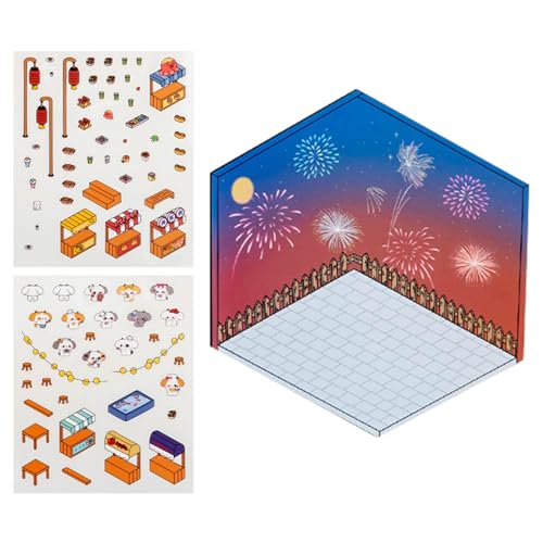 Szenische Aufkleber für Erwachsene – Aufkleber 3D-Szenen, Cartoon-Szenen, Lernspielzeug, kreative Freizeitgestaltung, Anti-Stress-Dekoration und Zubehör für interaktives Scrapbooking, Geschenke Szenische Aufkleber für Erwachsene – Aufkleber 3D-Szenen, Cartoon-Szenen, Lernspielzeug, kreative Freizeitgestaltung, Anti-Stress-Dekoration und Zubehör für interaktives Scrapbooking, Geschenke von Générique